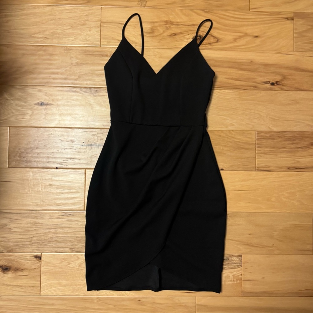 Lulu's Classic Black Mini Dress
